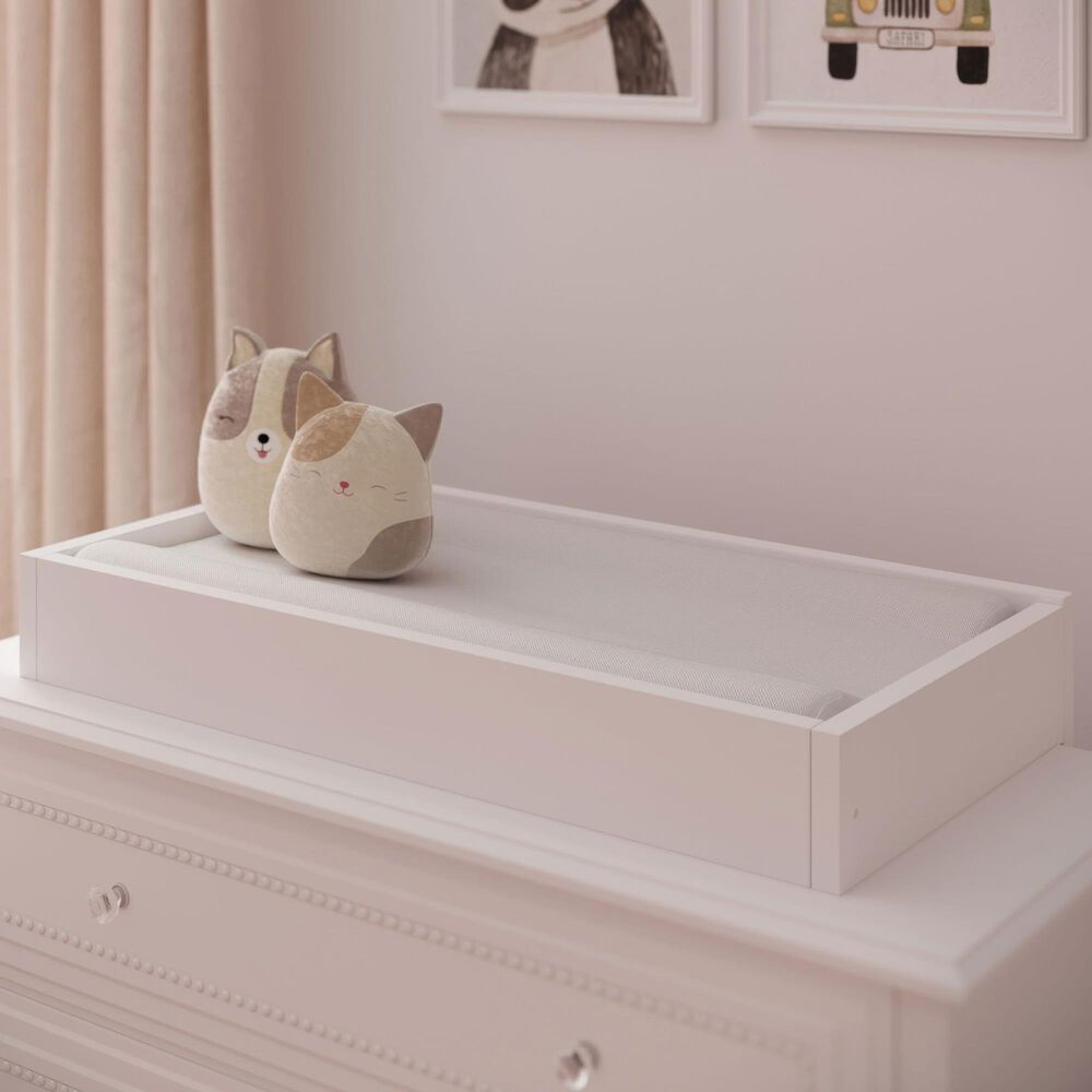 Oxford Baby Briella Changing Topper in White, , large