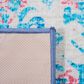 Safavieh Riviera 9" x 12" Light Blue and Pink Area Rug, , large