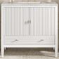 James Martin Vanities Myrrin 36" Vanity in Bright White with 3 cm Victorian Silver Quartz Top, , large