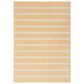 Nourison Positano POS03 Yellow and Ivory 7" x 10" Indoor/Outdoor Area Rug, , large