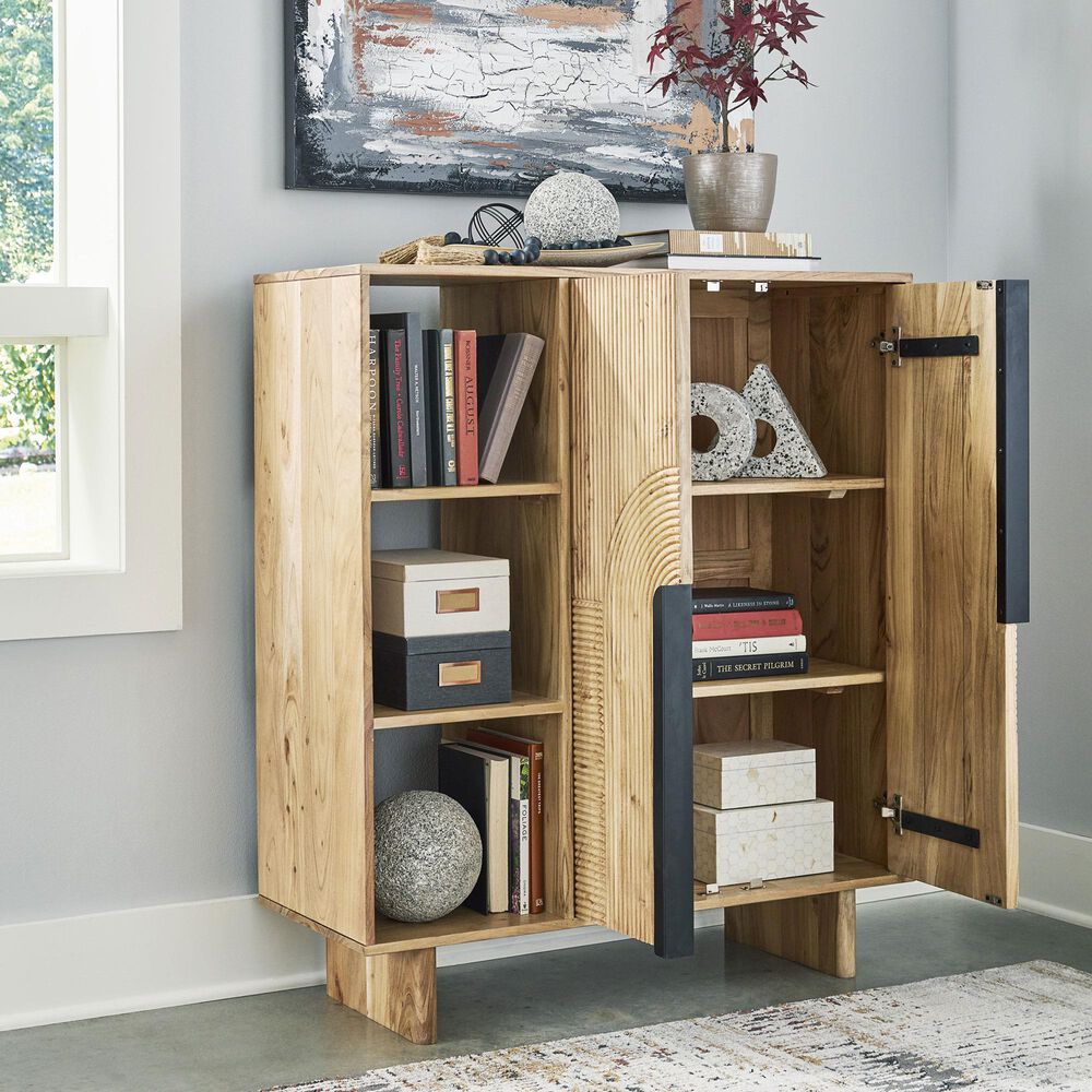 Ashley Kierwell Accent Cabinet in Natural, , large
