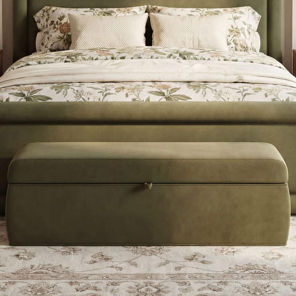 Urban Home Summit Storage Bench in Moss, , large