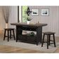 Radius Ashford 30" Saddle Barstool in Black and Rustic Walnut, , large