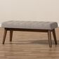 Baxton Studio Elia Bench in Light Grey, , large
