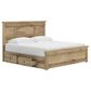 Ashley Makidern King Storage Bed with Four Drawers in Tan, , large
