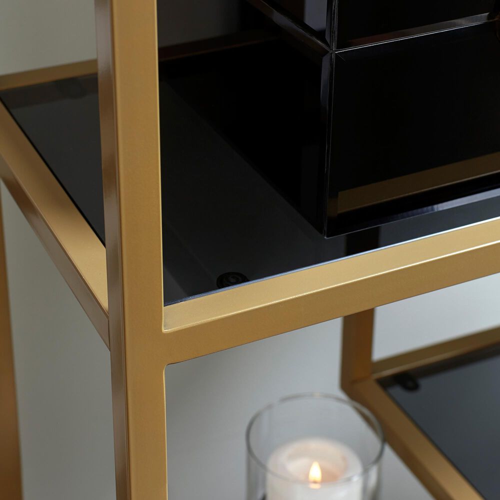 Ashley Frankwell Wall Unit in Gold and Gray, , large