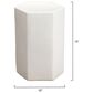 Splendor Living Kingsley Small Side Table in White, , large