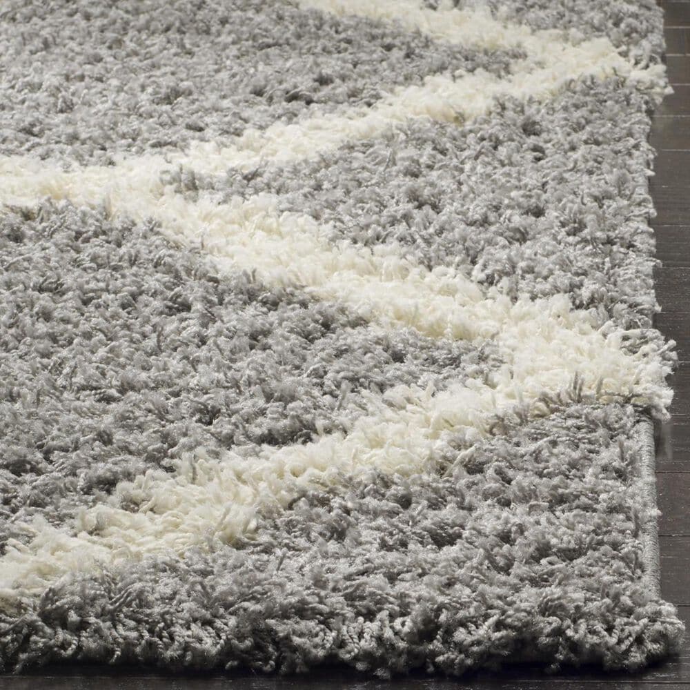 Safavieh Dallas Shag SGD257G-3 3&#39; x 5&#39; Grey/Ivory Area Rug, , large