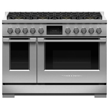 Fisher & Paykel 48" Professional Dual Fuel Range with 8 Burners and Liquid Propane in Stainless Steel, , large