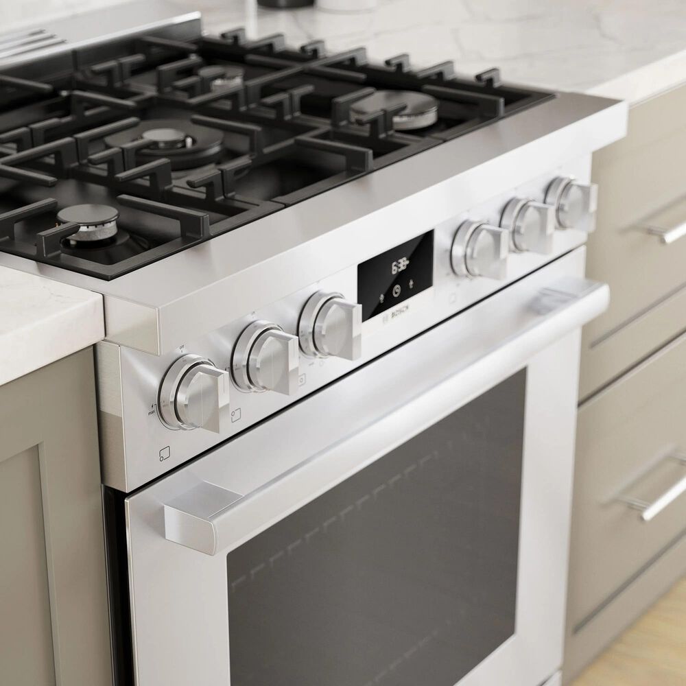 Bosch 800 Series 30&quot; Gas Freestanding Range in Stainless Steel, , large