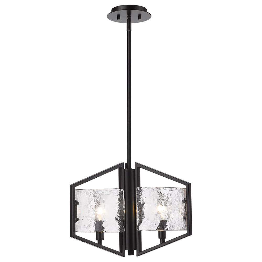 Golden Lighting Varsha 3-Light Pendant in Matte Black, , large