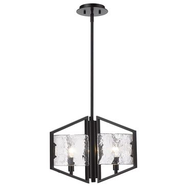 Golden Lighting Varsha 3-Light Pendant in Matte Black, , large