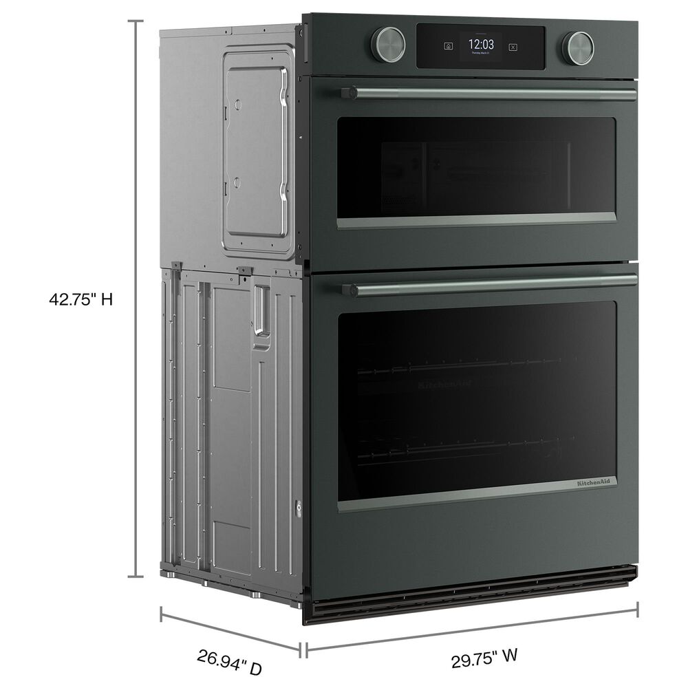 KitchenAid 2-Piece Kitchen Package with Juniper 30" Smart Combination Wall Oven and Stainless Steel 36" Gas Cooktop, , large