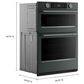 KitchenAid 2-Piece Kitchen Package with Juniper 30" Smart Combination Wall Oven and Stainless Steel 36" Gas Cooktop, , large