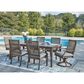 Ashley Rainier Ranch Rectangular Dining Table in Brown and Beige - Table Only, , large