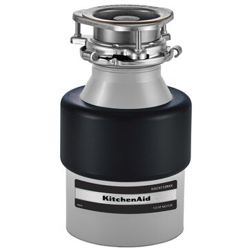 KitchenAid 1/2 HP Continuous Feed Garbage Disposal in Gray, , large