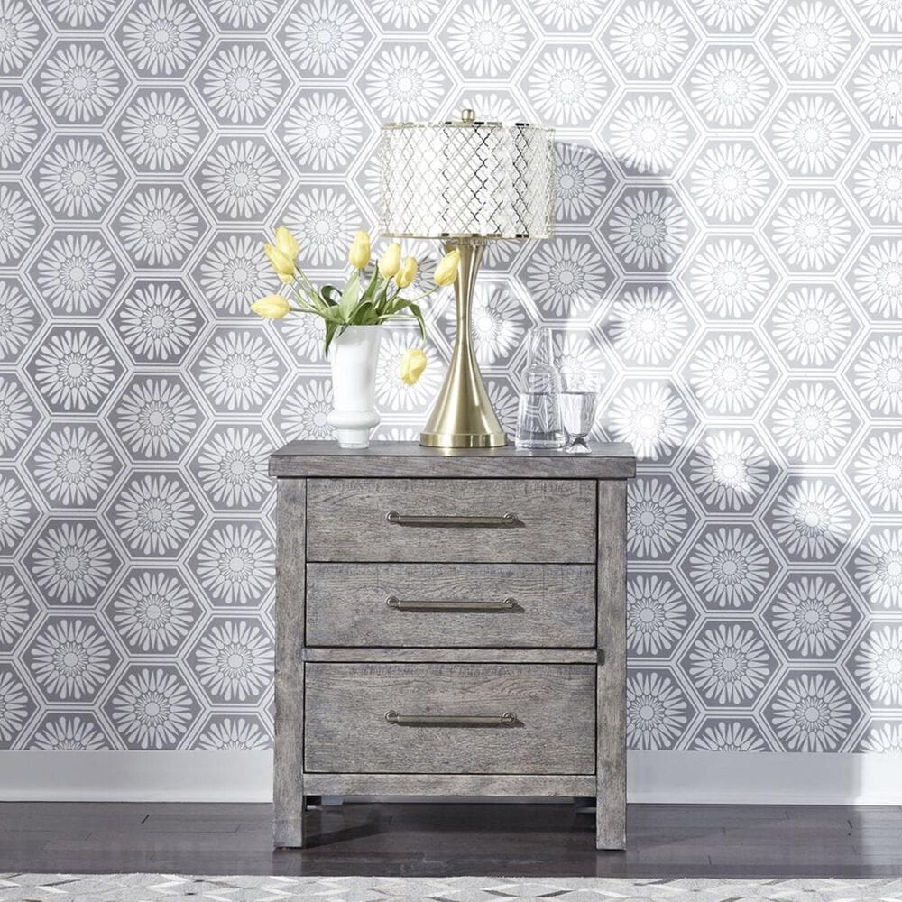 Belle Furnishings Modern Farmhouse 4 Piece Queen Bedroom Set In Dusty Charcoal Nebraska Furniture Mart