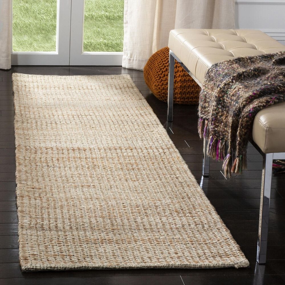 Safavieh Marbella 2&#39;3&quot; x 8&#39; Natural and Ivory Runner, , large