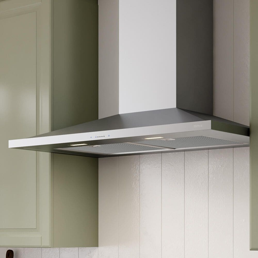Zephyr Anzio 36&quot; Wall Mount Chimney Range Hood in Stainless Steel, , large