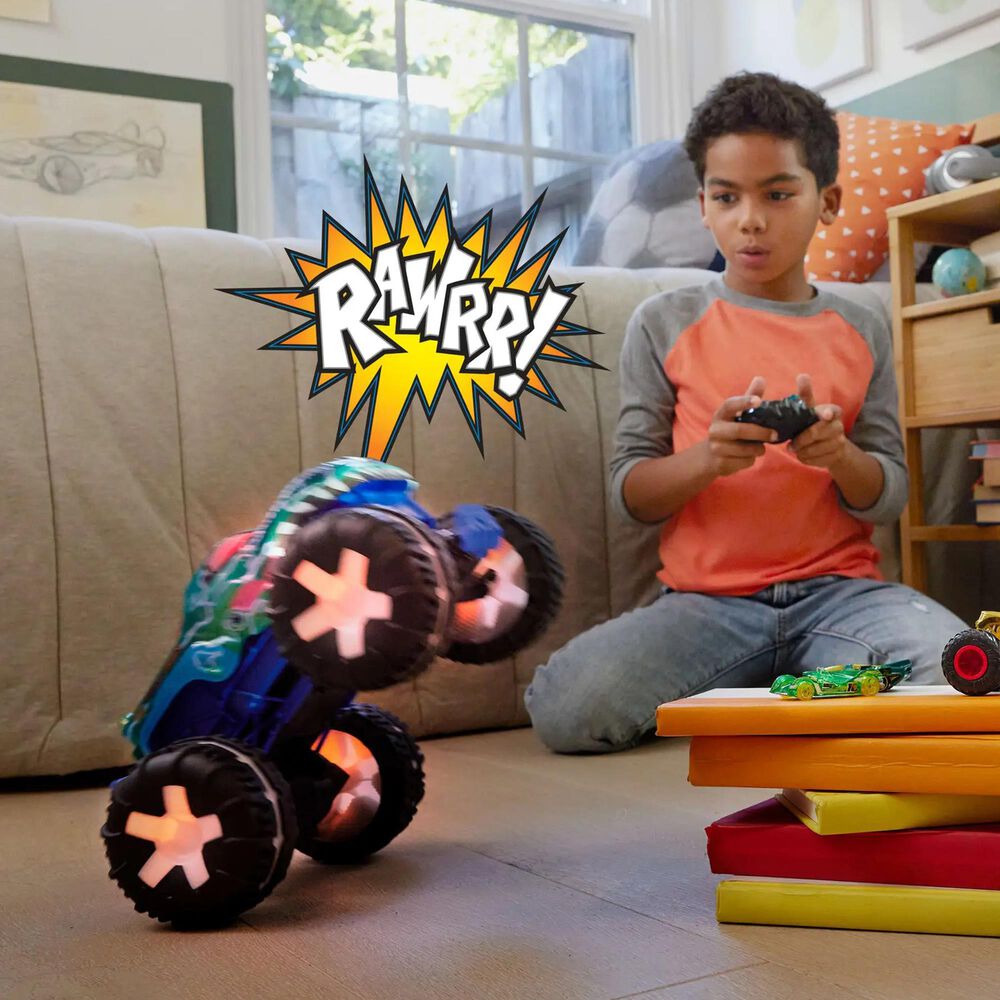 Mattel Monster Trucks Mega-Wrex Alive Remote-Control Vehicle in Multicolor, , large