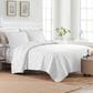 Trade Linker 3-Piece King Basket Pinsonic Quilt Set in White, , large