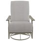 Telescope St. Catherine Swivel Rocker with Charter Silk Cushion in Storm, , large