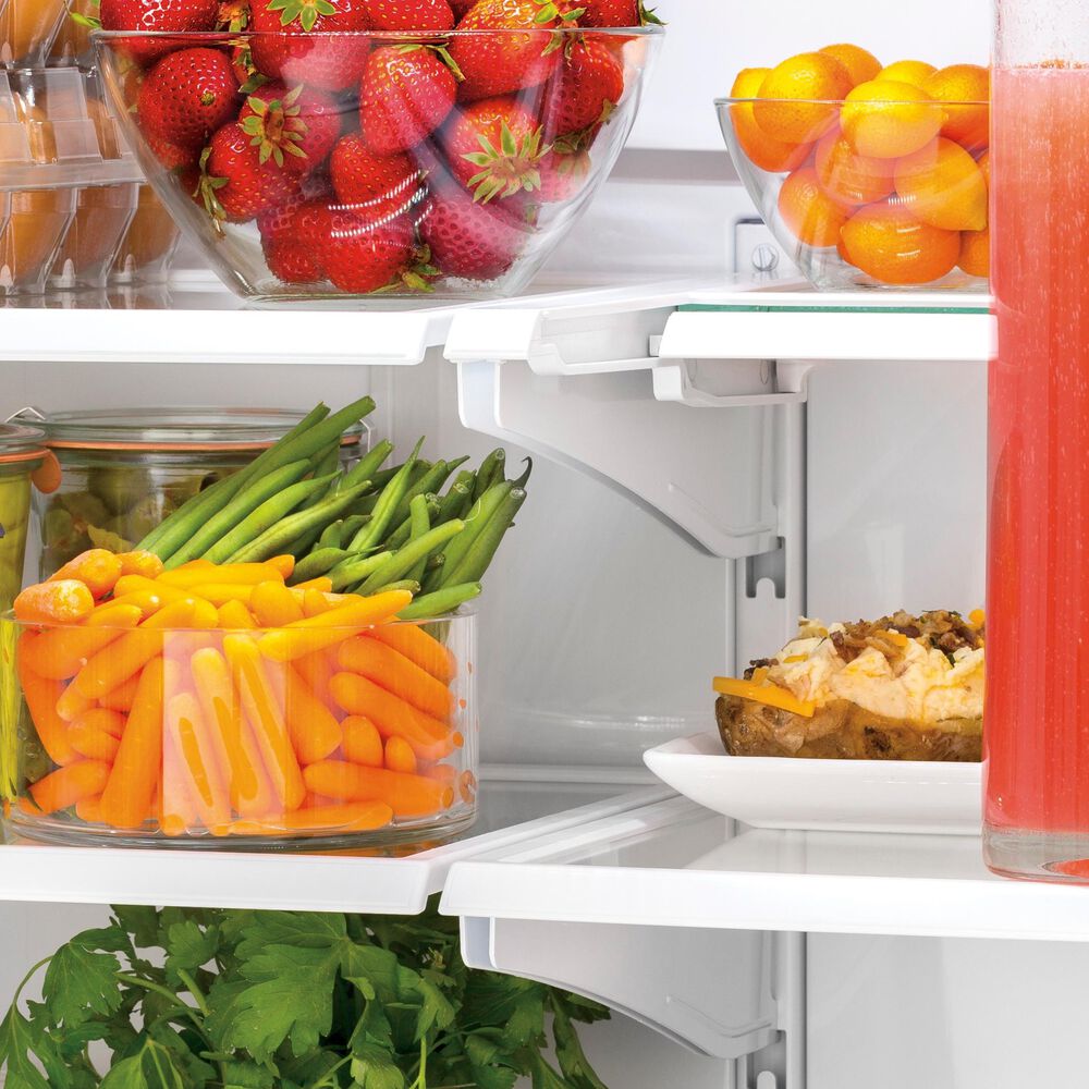 GE Appliances 18.6 Cu. Ft. Counter-Depth French-Door Refrigerator in Black, , large