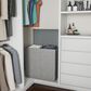 Timberlake Lavish Home Double Laundry Hamper in Gray, , large