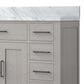 Lexora Home Abbey 48" Single Bathroom Vanity in White Oak with 2 cm White Carrara Marble Top and Rectangular Sink, , large