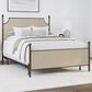 Richlands Furniture McArthur Queen Metal and Upholstered Poster Bed in Brown and Bronze, , large
