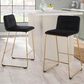 Lumisource Casper Counter Stool in Black/Gold (Set of 2), , large
