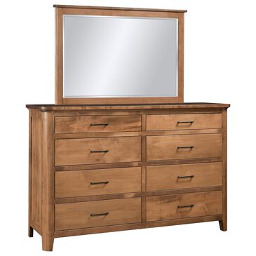 Briarwood Restful Retreat 8 Drawer Dresser and Mirror in Iced Coffee, , large
