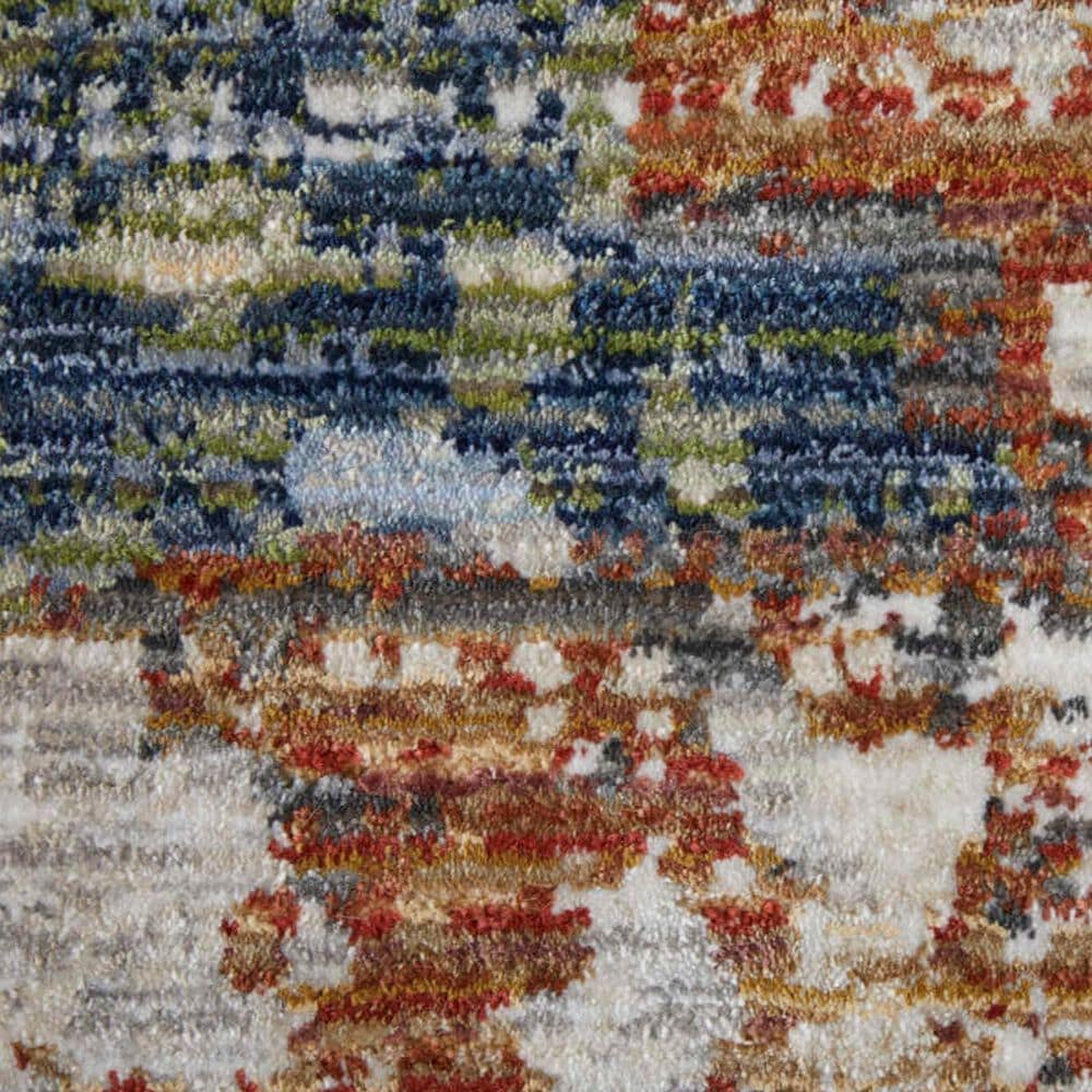 Feizy Sonora 39NUF 6&#39;7&quot; x 9&#39;6&quot; Ivory and Multicolor Area Rug, , large