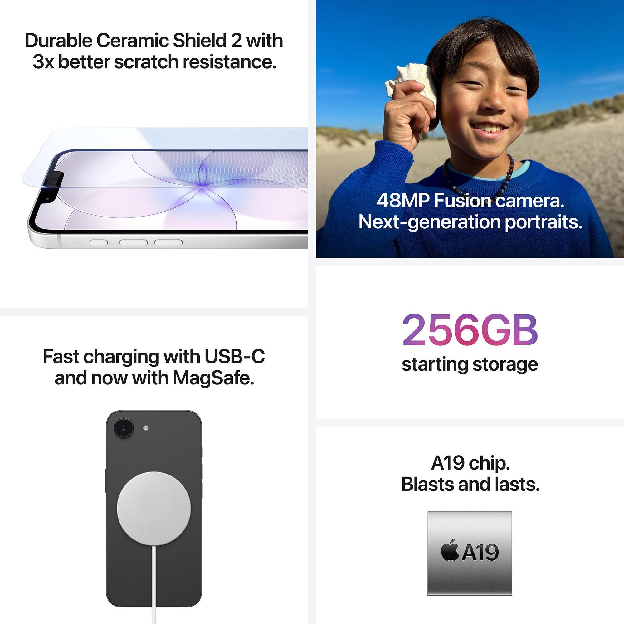 Apple iPhone 17e 256GB - White (Latest Model)