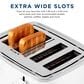 GE Appliances 4-Slice Toaster in White, , large