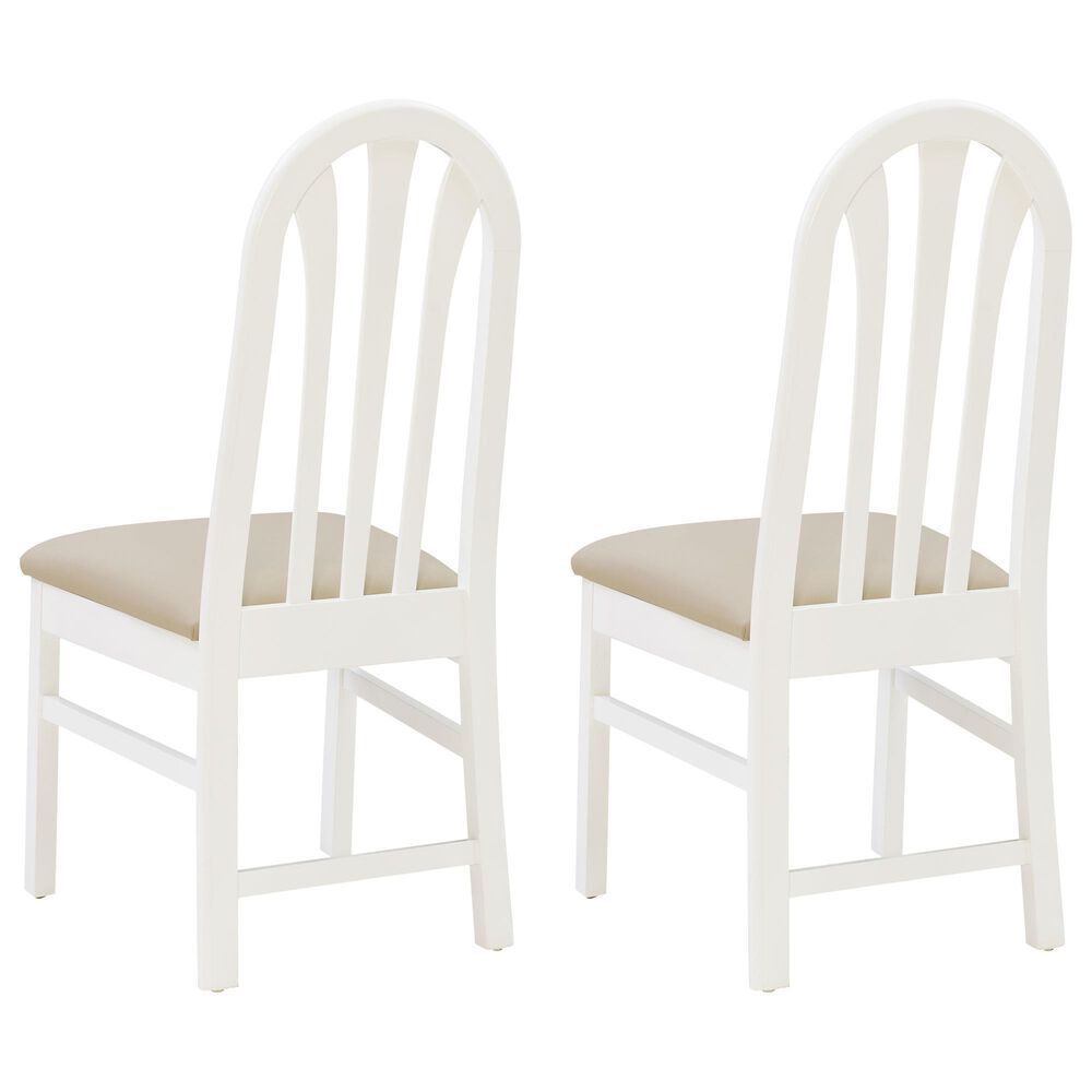 Linon Home Decor Jesper Side Chair in White (Set of 2), , large