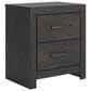 Ashley Hollivern 2-Drawer Nightstand in Dark Gray, , large