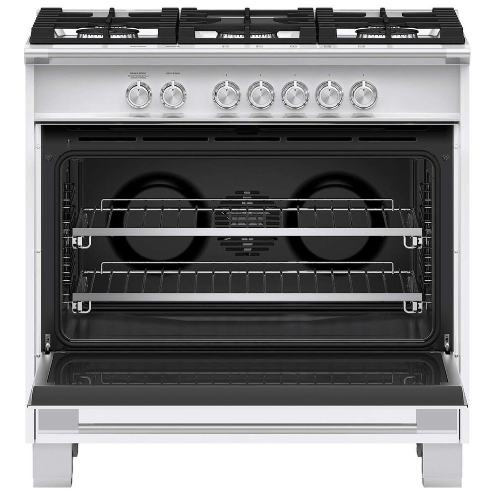 Fisher &amp; Paykel 36&quot; Freestanding Classic Gas Ranges in White, , large