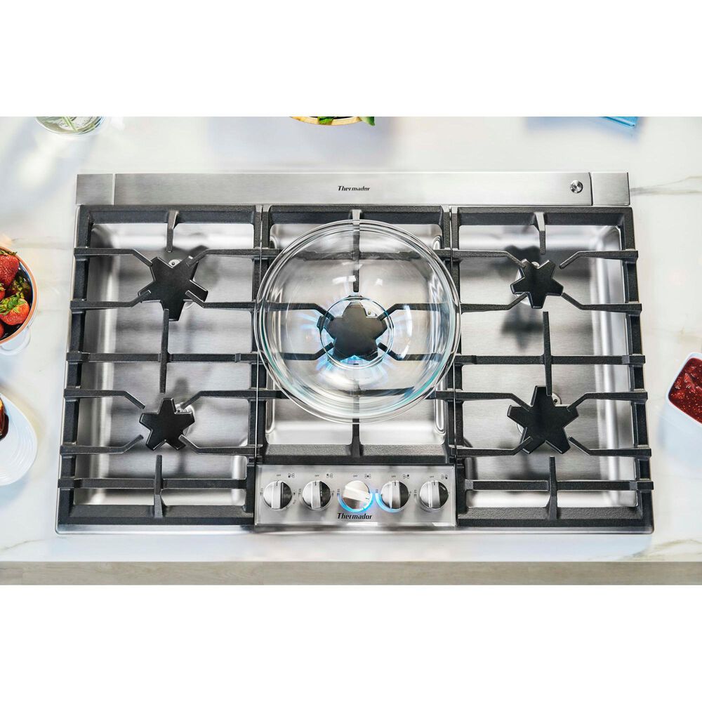 Thermador 36" Masterpiece Pedestal Star Burner Gas Cooktop - Stainless Steel, , large