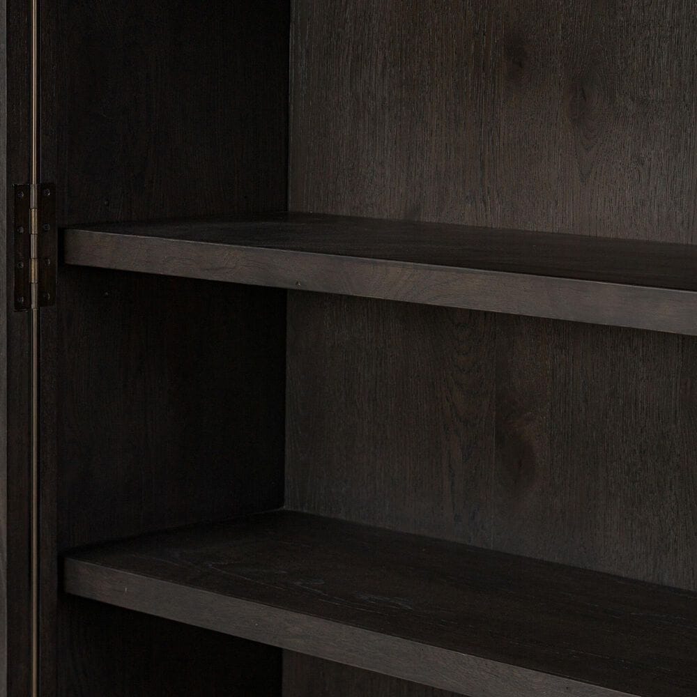 Four Hands Bolton Dawes China Cabinet in Smoked Black Oak, , large