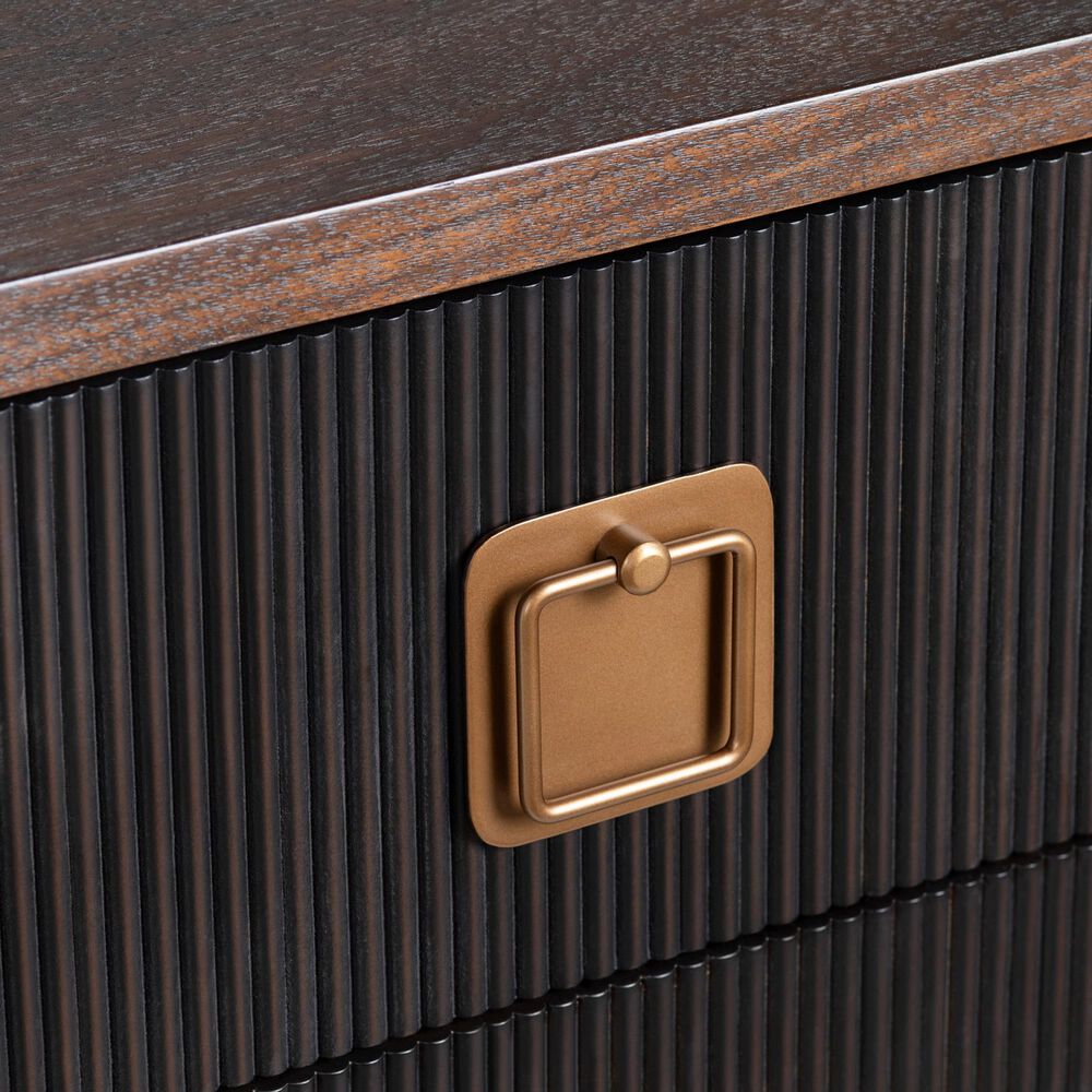 Crestview Collection Worthington 3-Drawer Chest in Dark Brown and Black, , large