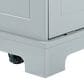 HOMLUX 47" Fluted Kitchen Island with Trash Can Storage Cabinet in Grey, Blue and Natural, , large