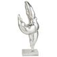 Maple and Jade 20" x 7" Dancing Women Sculpture in Silver, , large