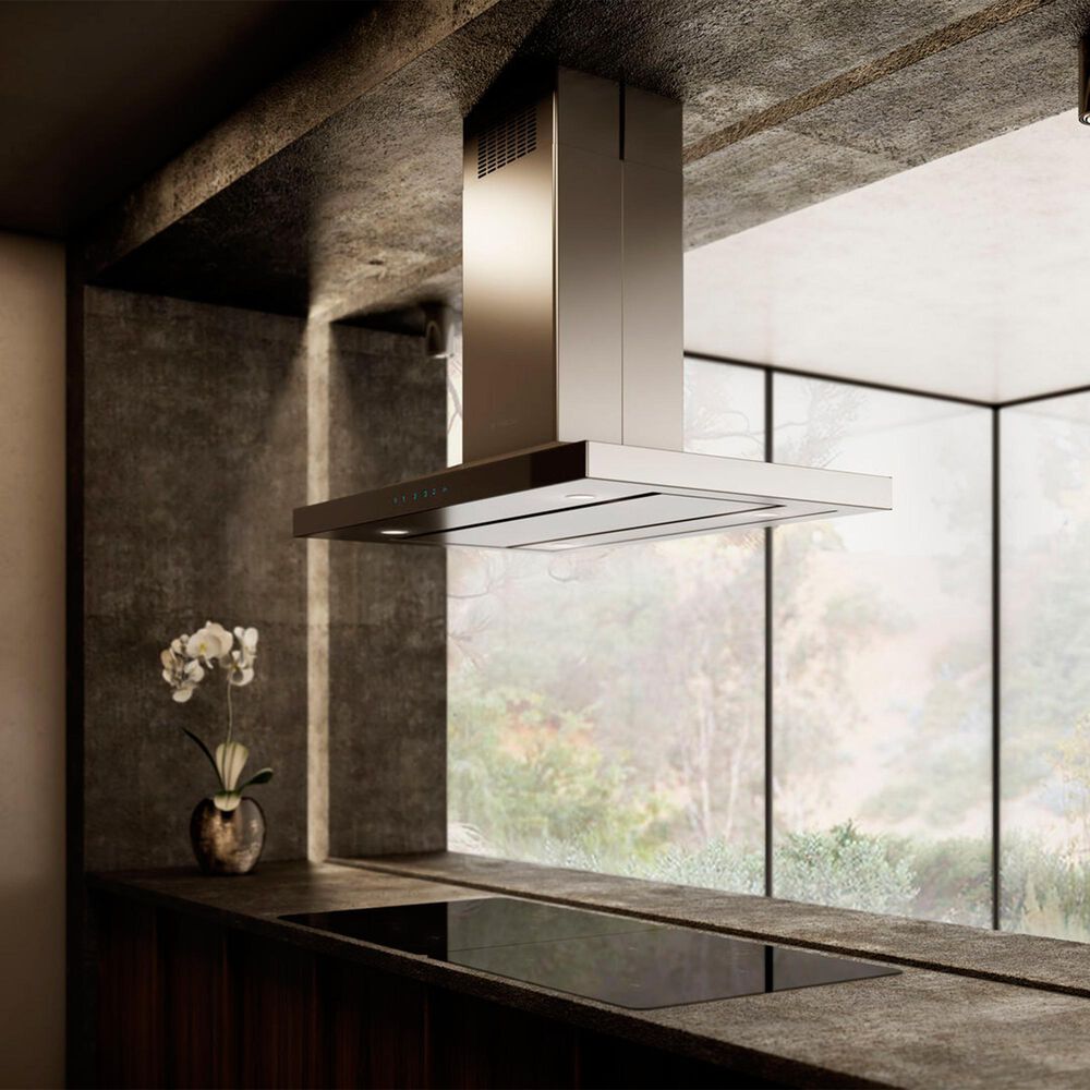 Elica Salice 42" Island Mount Convertible Hood in Stainless Steel, , large