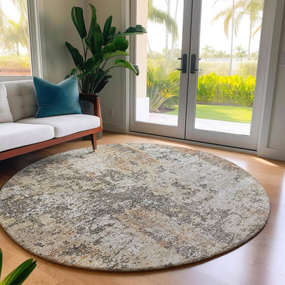Dalyn Rug Company Bresca 8&#39; Round Terracotta Indoor/Outdoor Area Rug, , large