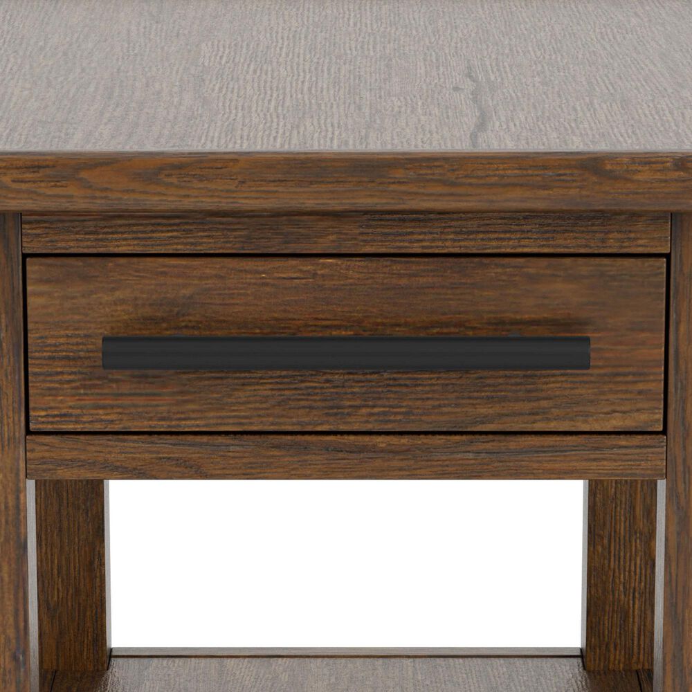 Riverside Furniture Calhoun Chairside Table in Ebony Whiskey Oak, , large