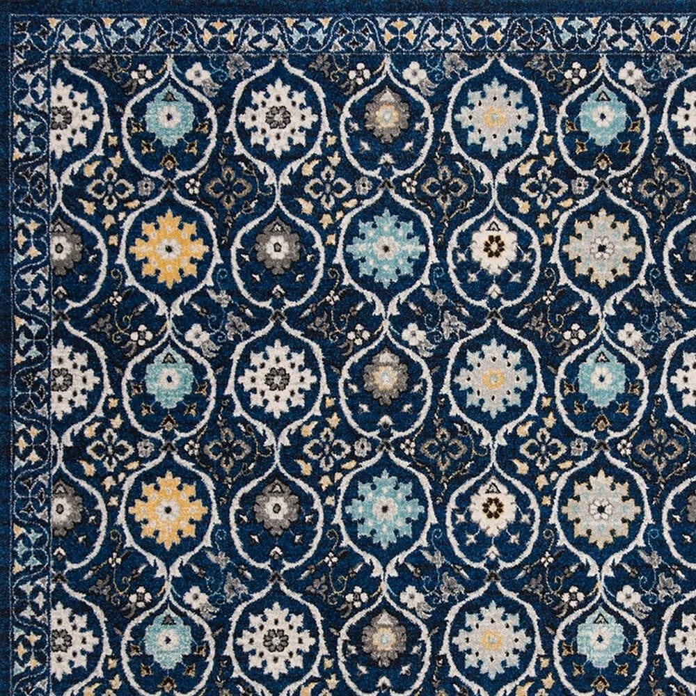 Safavieh Evoke EVK210A 3&#39; x 5&#39; Royal Blue and Ivory Area Rug, , large