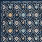 Safavieh Evoke EVK210A 3" x 5" Royal Blue and Ivory Area Rug, , large