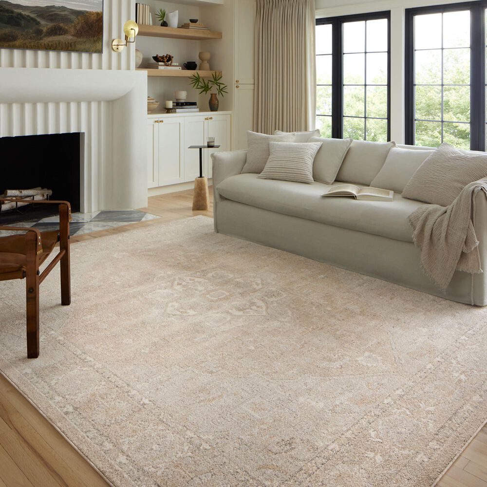 Loloi II Odette 11&#39;2&quot; x 15&#39;7&quot; Beige and Silver Area Rug, , large