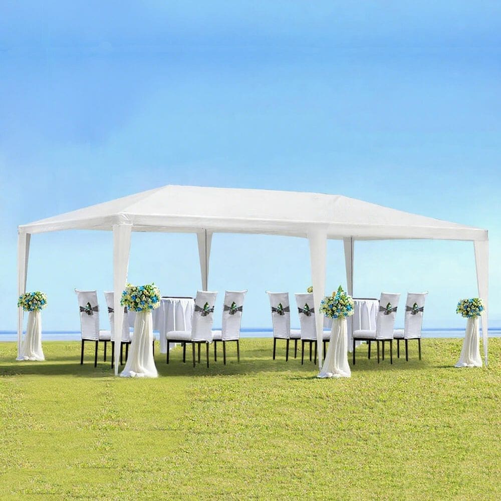 HOMLUX 10' x 20' Outdoor Canopy Gazebo for Party in White, , large